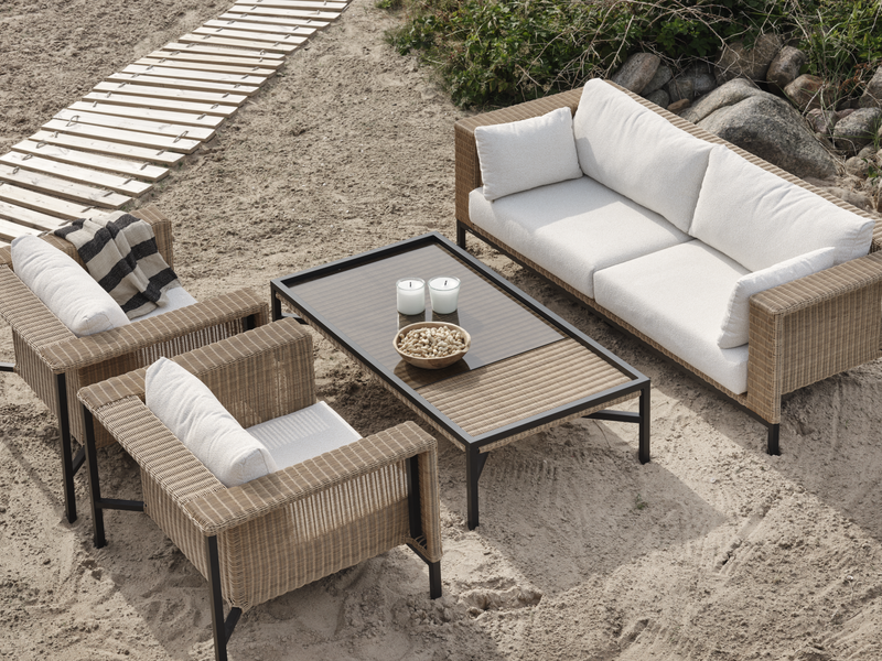 Shell 2,5-seter sofa Rustik/Teddy Rice