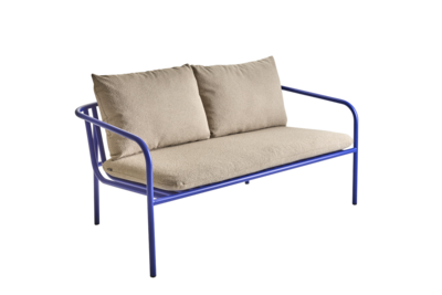 Bendt 2-seter sofa Indigo Blue/Teddy Beige