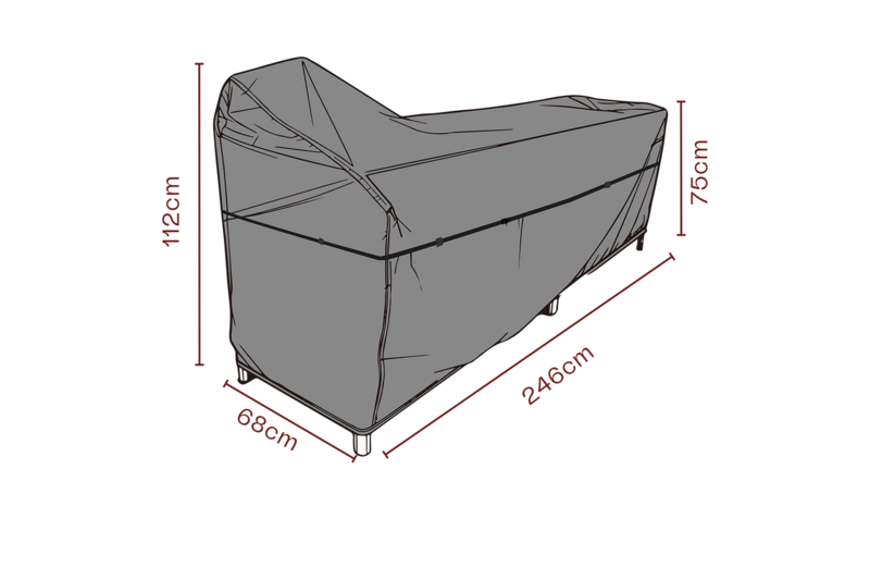 Møbeltrekk utekjøkken Black-Breathable