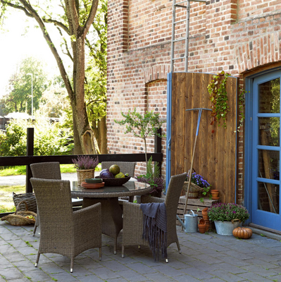 Ninja stol med armlener Rustik/beige