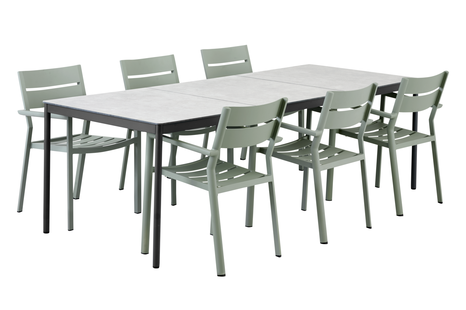 Delia stol med armlener Dusty Green