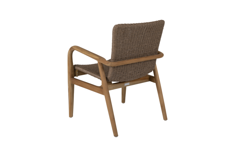 Lilja stol med armlener Natur/beige