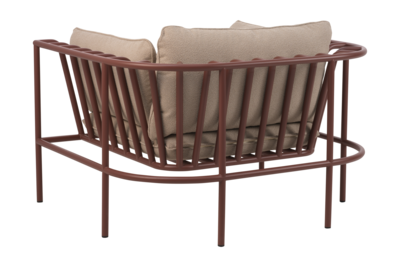 Collier lenestol Zin Red/Teddy Beige