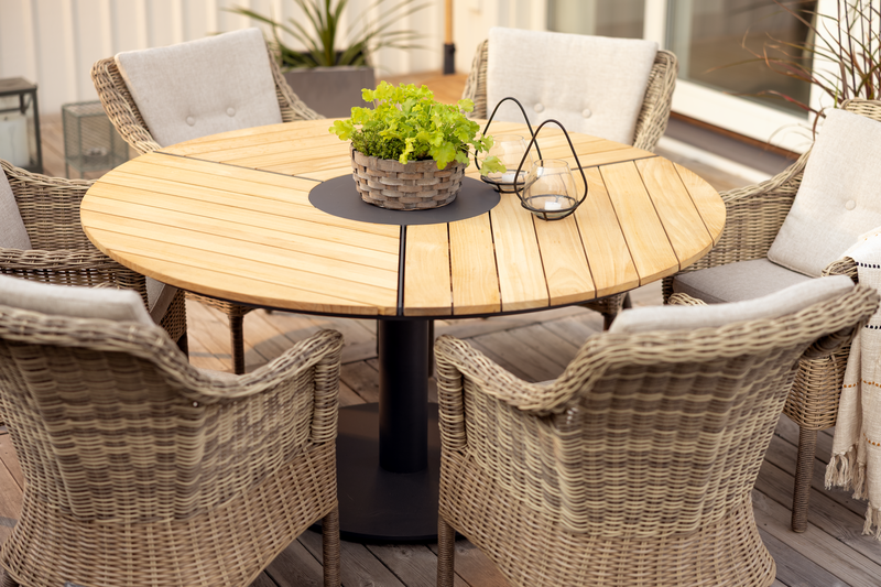 Peace Wood spisebord Antracit/Natur