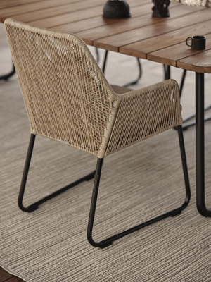 Nolli spisebord Svart/teak