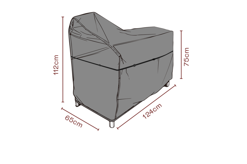 Møbeltrekk utekjøkken Black-Breathable