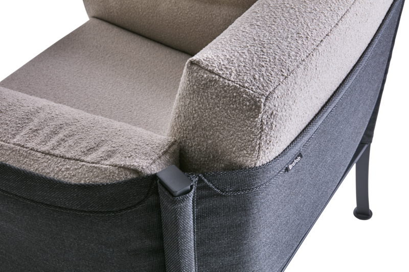 Delux lenestol Black/Teddy Beige