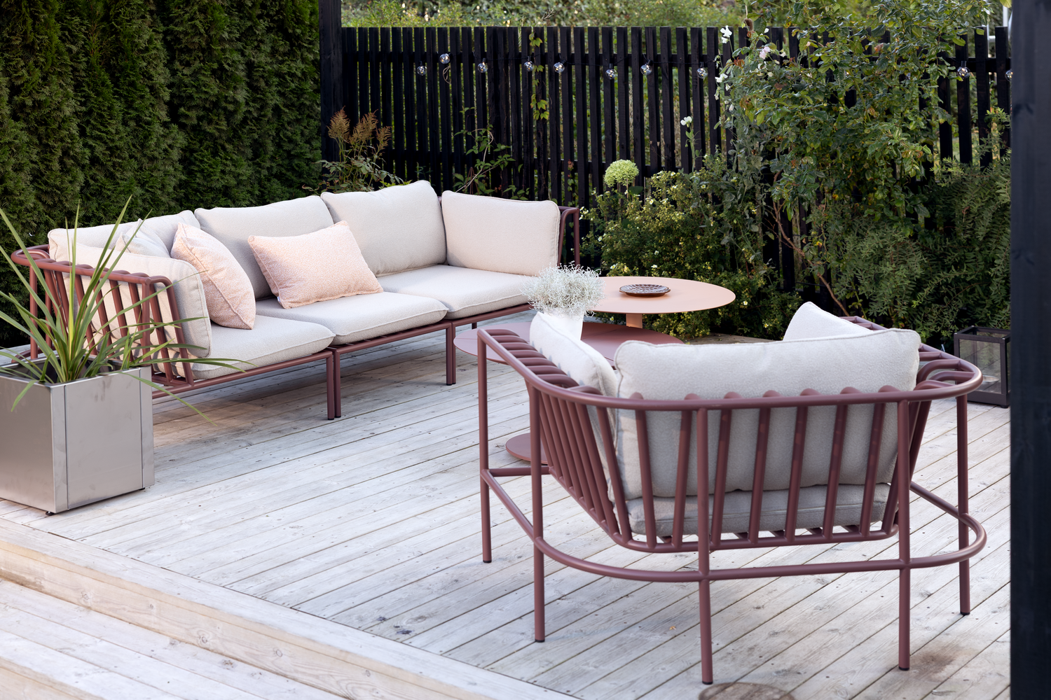 Collier lenestol Zin Red/Teddy Beige