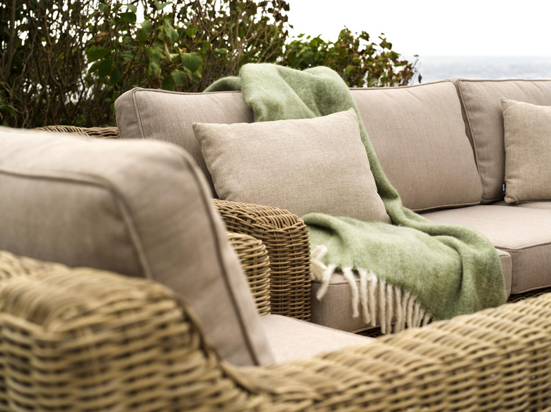 Glendon lenestol Rustik/beige