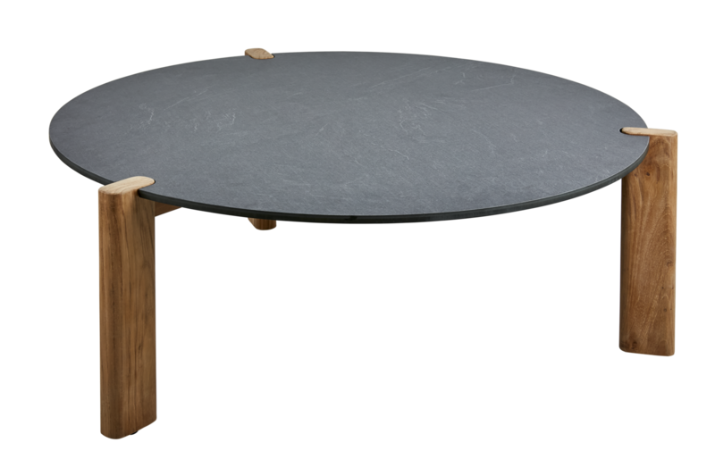 Domino sofabord Anthracite/Teak