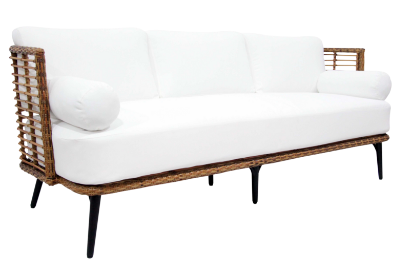 Covelo 3-seter sofa Natur/svart