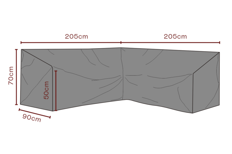 Møbeltrekk hjørnesofa Black-Breathable