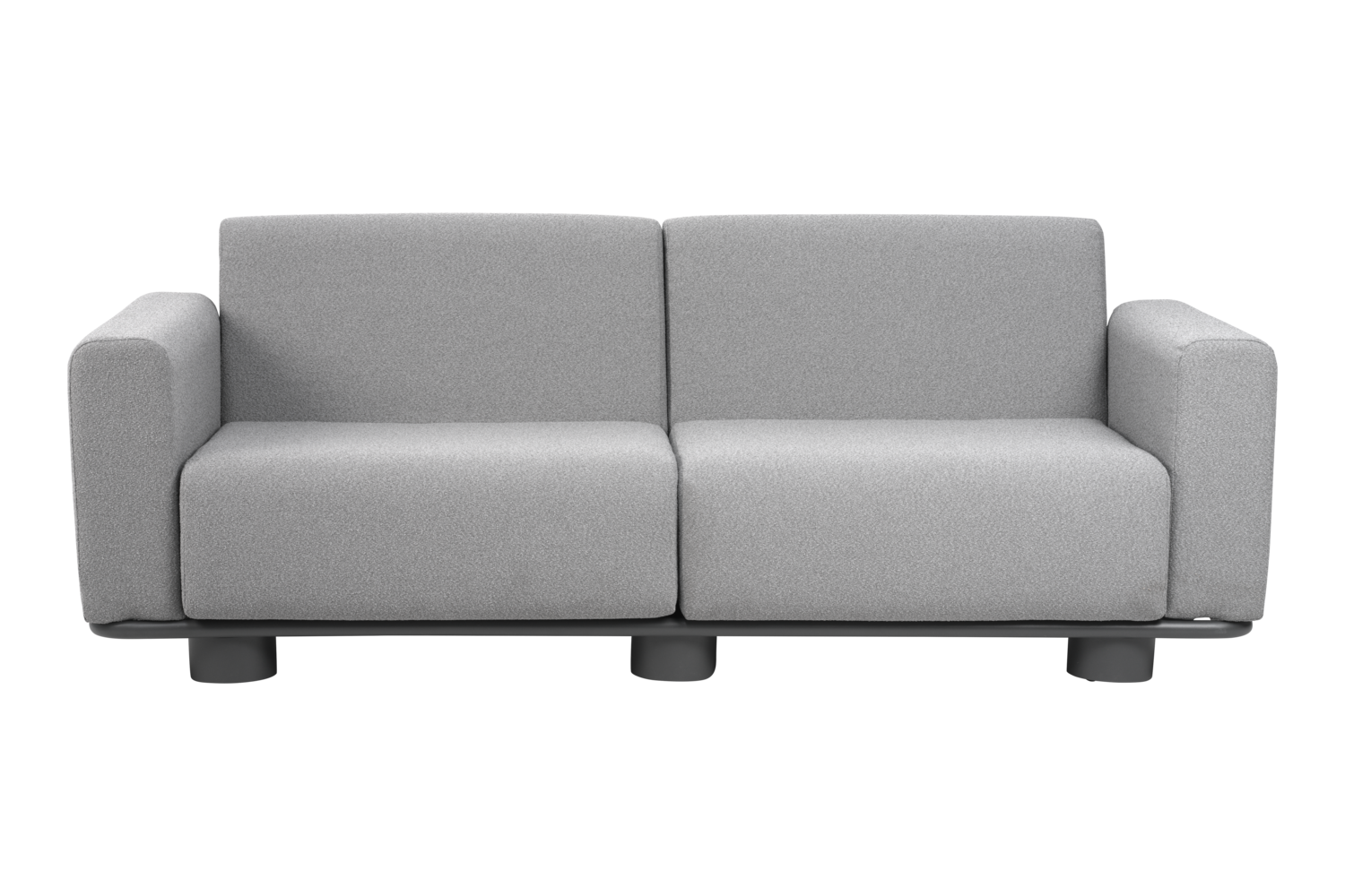 Bolster 2,5-seters sofa Antracit/Teddy Grey