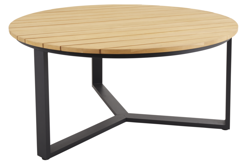 Laurion spisebord Black/Natural wood