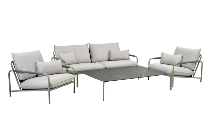 Lerberget 2,5-seter sofa Dusty Green/ash