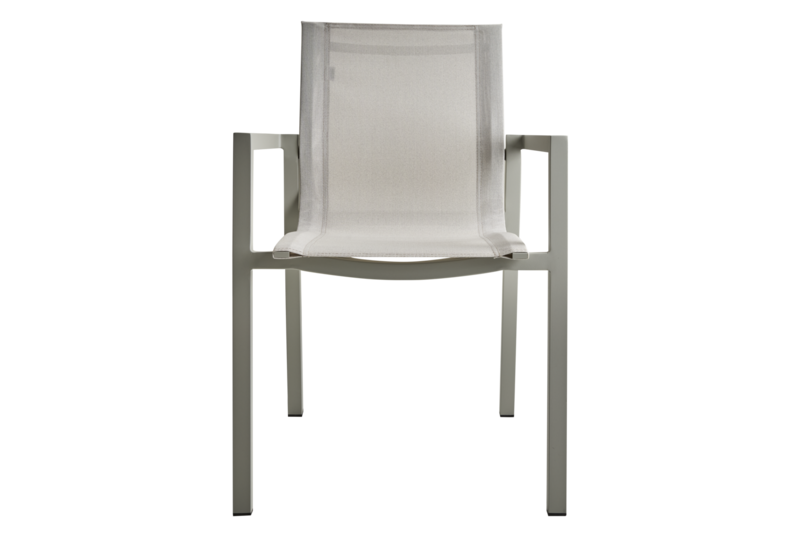 Delia stol med armlener Light Grey/Off-White