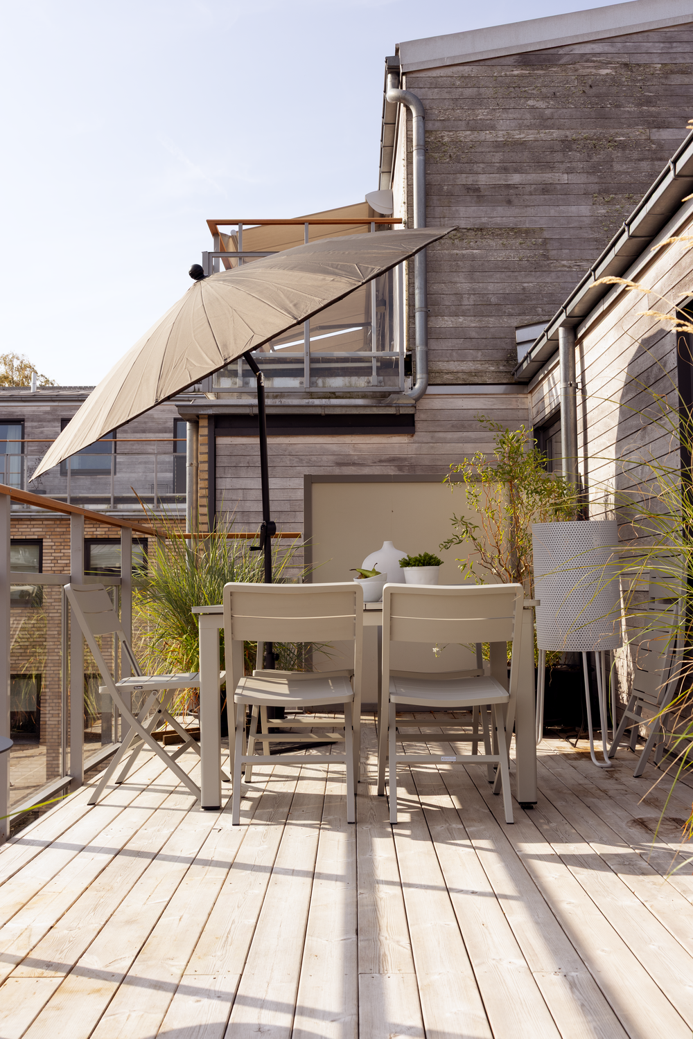 Shanghai parasoll Antracit/Grå