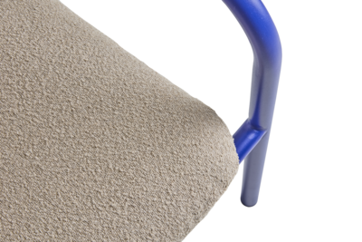Bendt lenestol Indigo Blue/Teddy Beige
