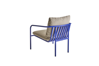 Bendt lenestol Indigo Blue/Teddy Beige