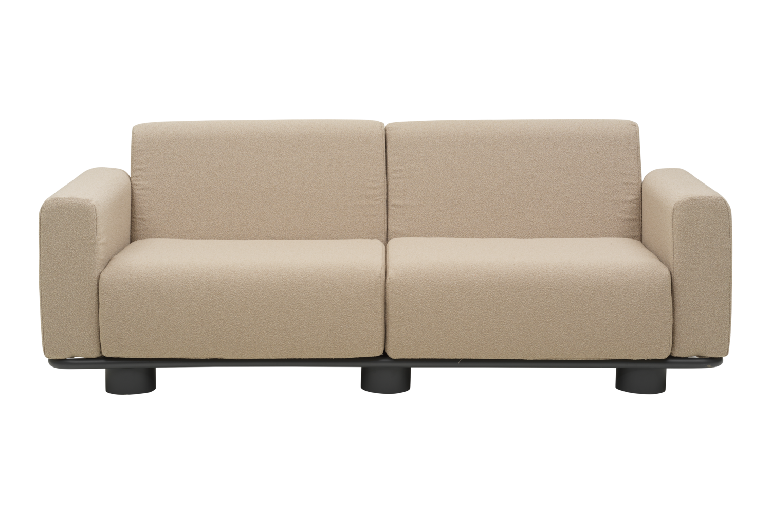 Bolster 2,5-seters sofa Antracit/Teddy Beige