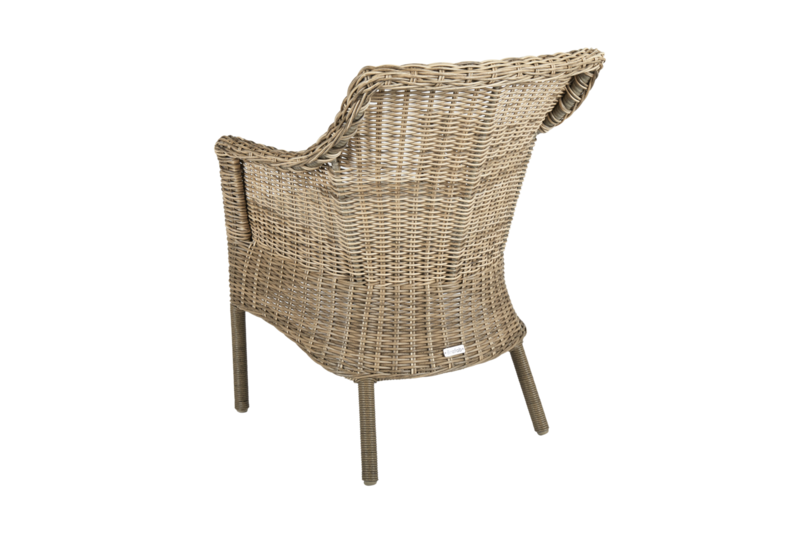 Lenora stol med armlener Rustic/Sand