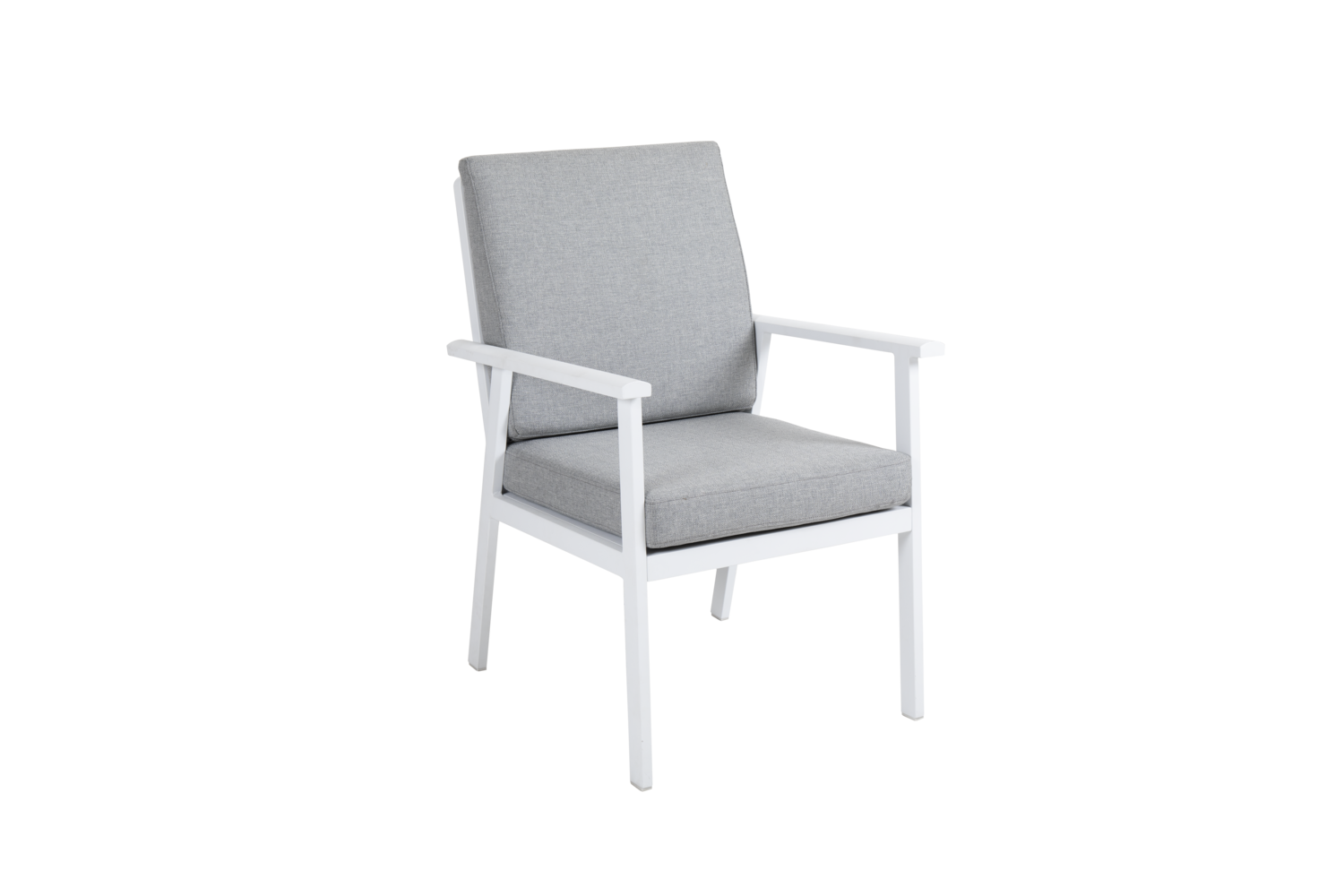 Samvaro stol med armlener White/Pearl grey