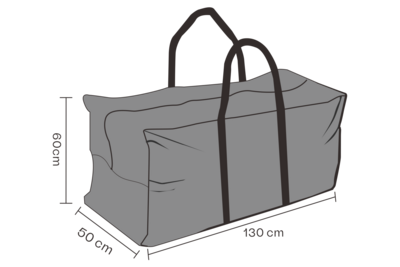 Møbeltrekk cushion bag Black-Waterproof