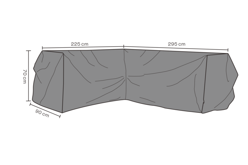Møbeltrekk hjørnesofa Black-Breathable