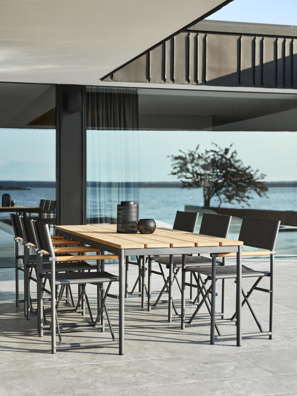 Nox spisebord Anthracite/Teak