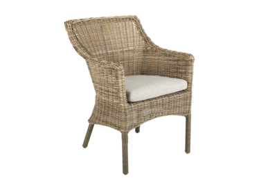 Lenora stol med armlener Rustic/Sand