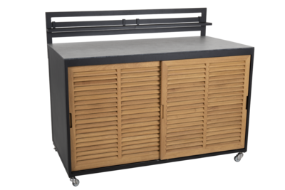 Fornax utekjøkken Svart/teak