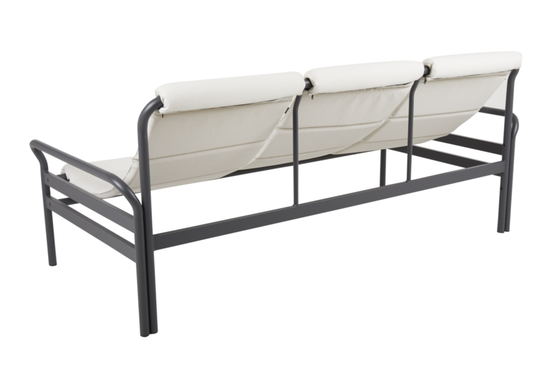 Sling 3-seter sofa Anthracite/Vanilla White