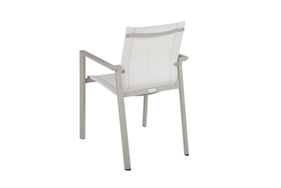 Delia stol med armlener Khaki/Off-white