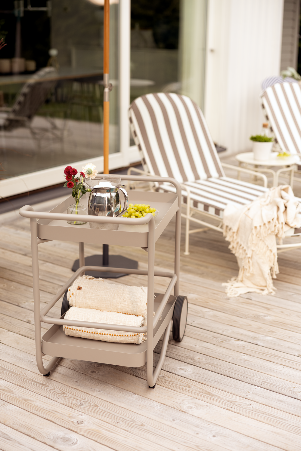 Arts solseng Soft White/Beige Stripes