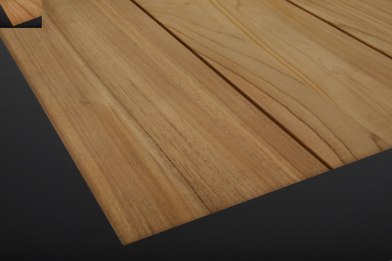 Chios spisebord Svart/teak