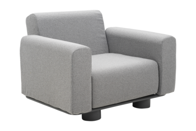 Bolster lenestol Antracit/Teddy Grey