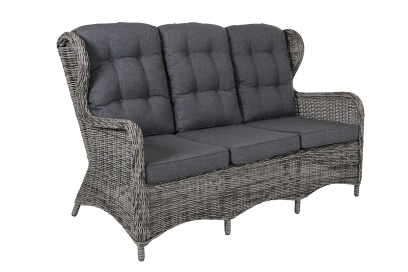 Rosita 3-seter sofa Grå/grå