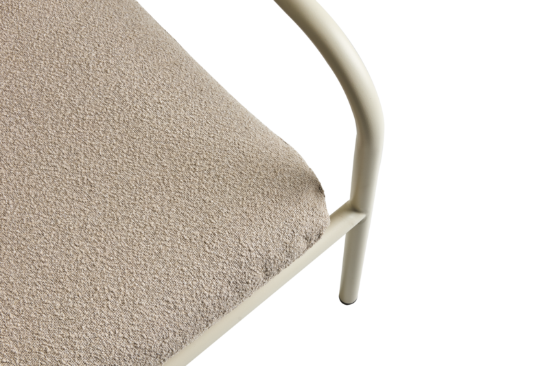 Bendt lenestol Pearl White/Teddy Beige
