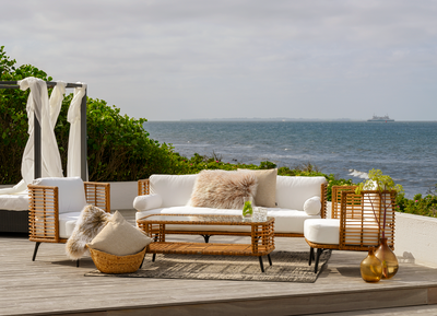 Covelo 3-seter sofa Natur/svart