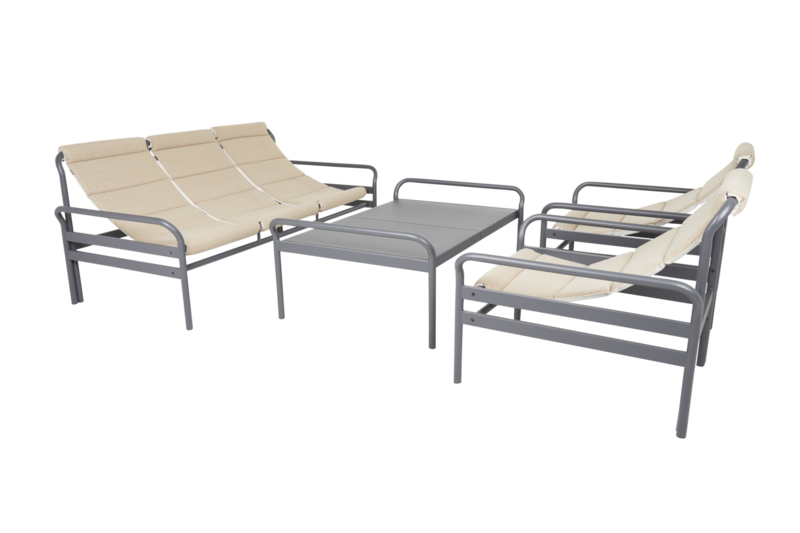 Sling 3-seter sofa Anthracite/Barley