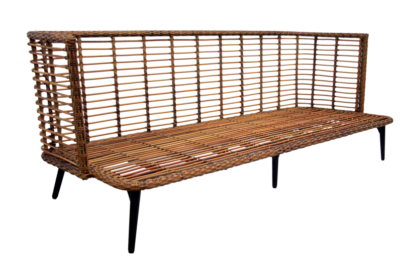 Covelo 3-seter sofa Natur/svart