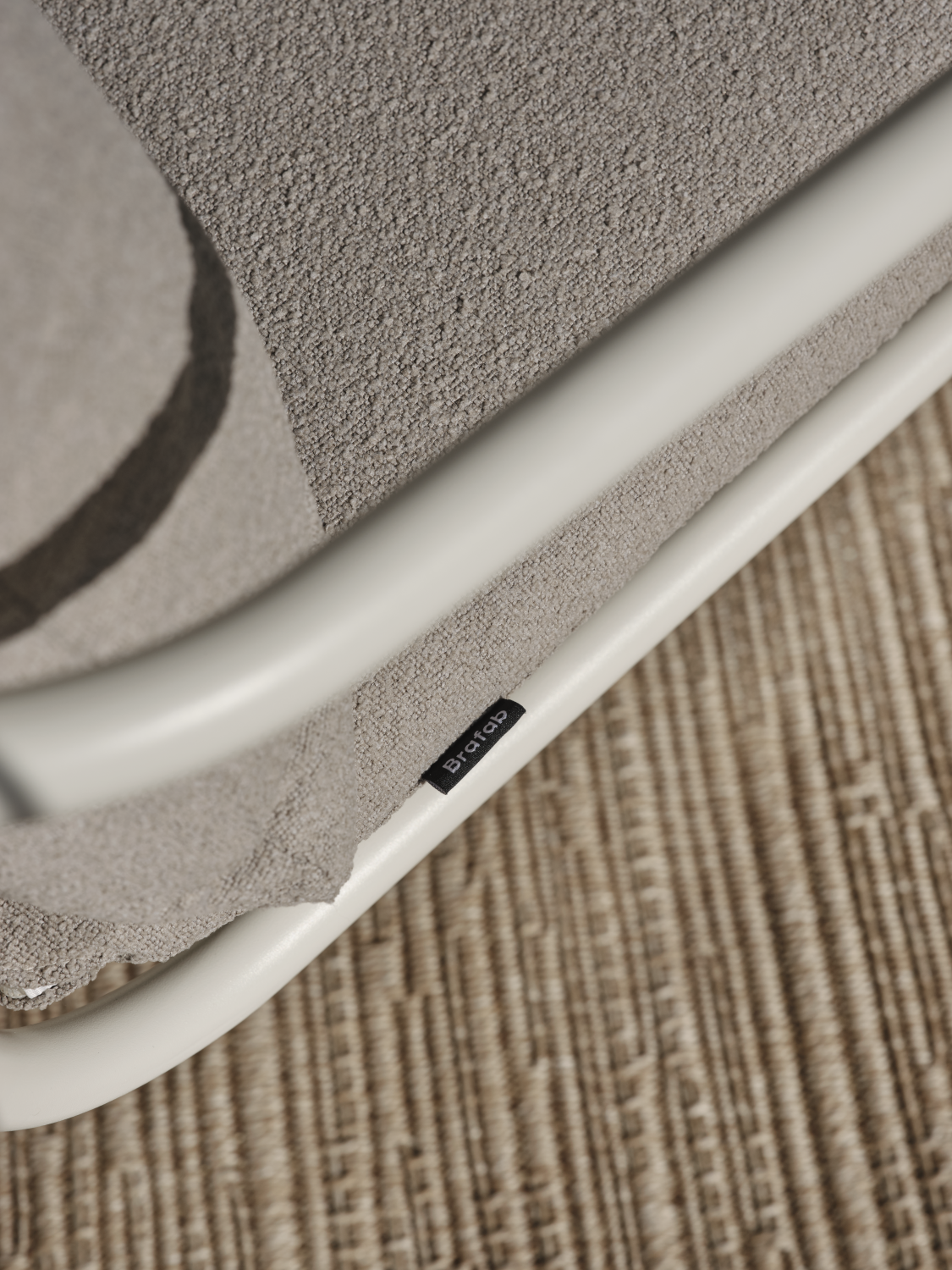 Bendt lenestol Pearl White/Teddy Beige