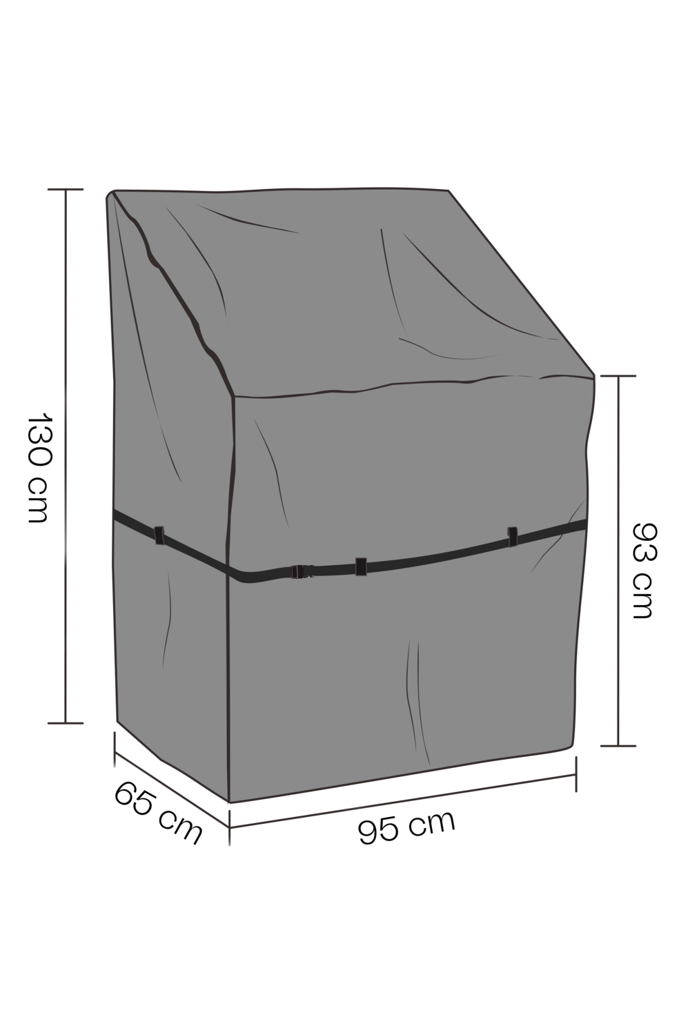 Møbeltrekk utekjøkken Black-Breathable