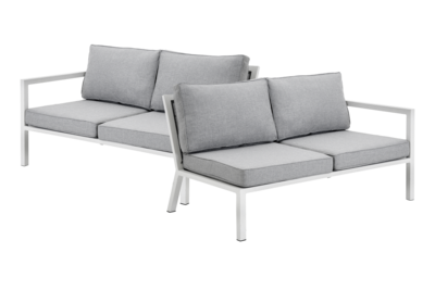Belfort endestykke White/Pearl grey