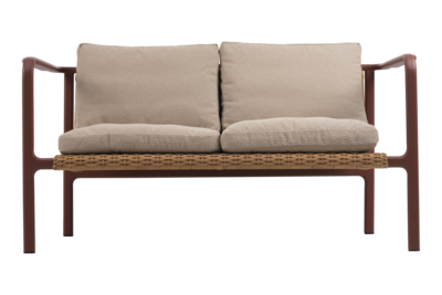 Motty 2-seter sofa Zin Red/Teddy Beige