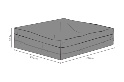 Møbeltrekk Sofa Black-Breathable