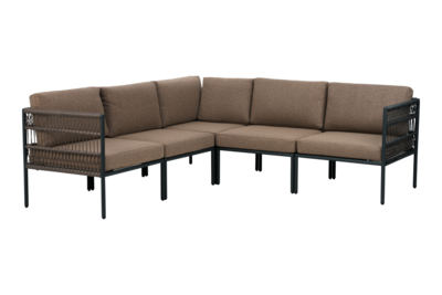 Reno hjørne Svart/Raw Peanut