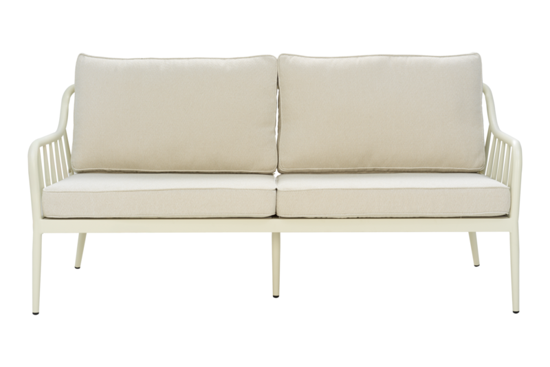 Coleville 3-seter sofa Pearl White/Dot Beige