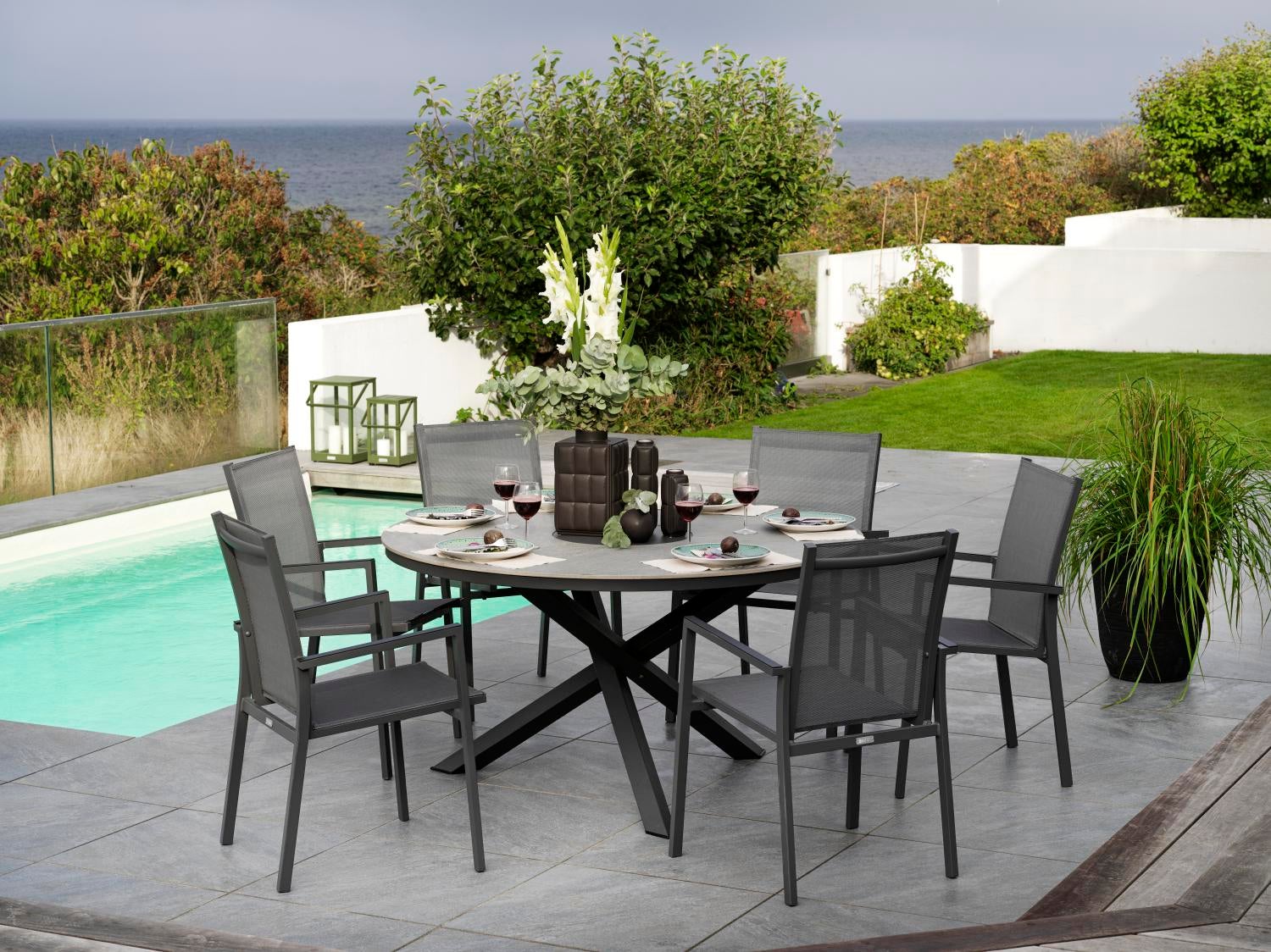 Avanti stol med armlener Antracit/Grå