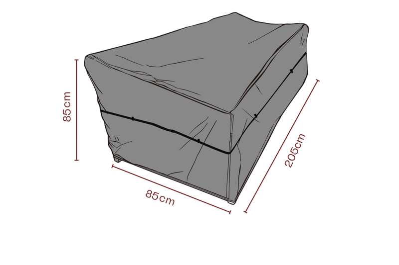 Møbeltrekk sofa Black-Breathable